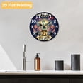 thumbnail image 6 of 12 Inch Patriotic Wall Clock, USA 250th Anniversary Wooden Round Wall Clocks with Silent Non-Ticking Quartz Movement, Battery Operated, Art Decor Hanging Clock for Kitchen, Bedroom, Living Room, 6 of 9