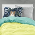thumbnail image 2 of Carolines Treasures BB5099PILLOWCASE Blue Flowers Papillon Fabric Standard Pillowcase Standard multicolor, 2 of 2