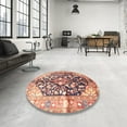 thumbnail image 3 of Ahgly Company Indoor Rectangle Traditional Cherry Red Persian Area Rugs, 7' x 10', 3 of 6
