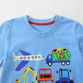 thumbnail image 4 of Gubotare Shirts for Kids Toddler Boys Shirts Soft Crewneck Short Sleeve Shirt Basic Tee Tops 3T 4T (Light Blue,3-4 Years), 4 of 7
