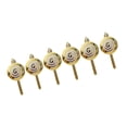 thumbnail image 1 of Adornos Navideños De Dulces, Adornos Navideños Para Interior, Patio Trasero, Año Nuevo, Dorado, 6 Uds. Oro Macarena Colgantes Bolas, 1 of 8