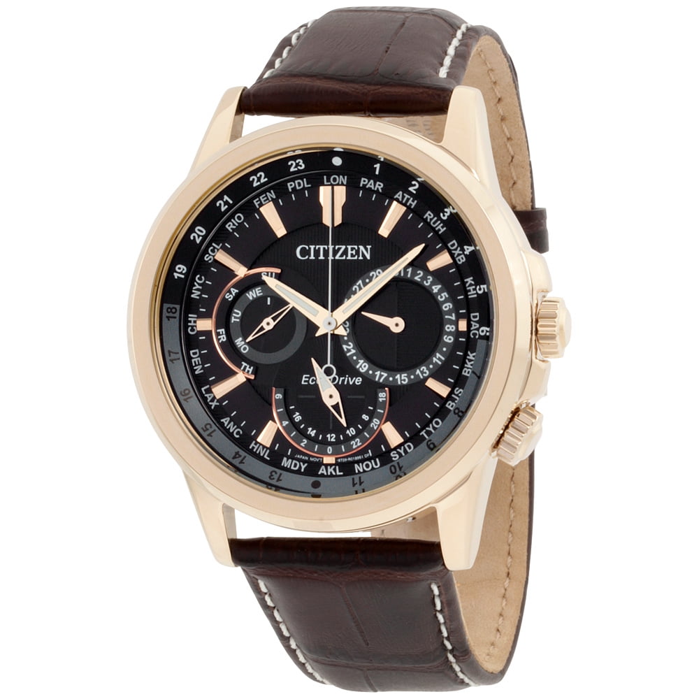 CITIZEN Citizen Men's EcoDrive World Time Strap Watch BU202304E