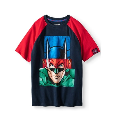 DC Comics Justice League Short Sleeve Color Block Character Tee (Little Boys & Big (Best Little League Bats Of All Time)