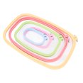 thumbnail image 5 of Aro de bordado de plástico de colores, punto de cruz, bordado elástico, herramientas de bordado circular, 5 of 5