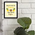 thumbnail image 5 of Designs ByLITA When Life Gives You Lemons Trade Them For Coffee, 11 x 14 White Wall Print (Framed) | Funny Coffee Home & Office Decor, 5 of 7