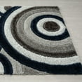 thumbnail image 6 of Luxe Weavers Plush Shag Geometric Navy 8x10 Area Rug, Indoor Rugs Living Room, 6 of 8