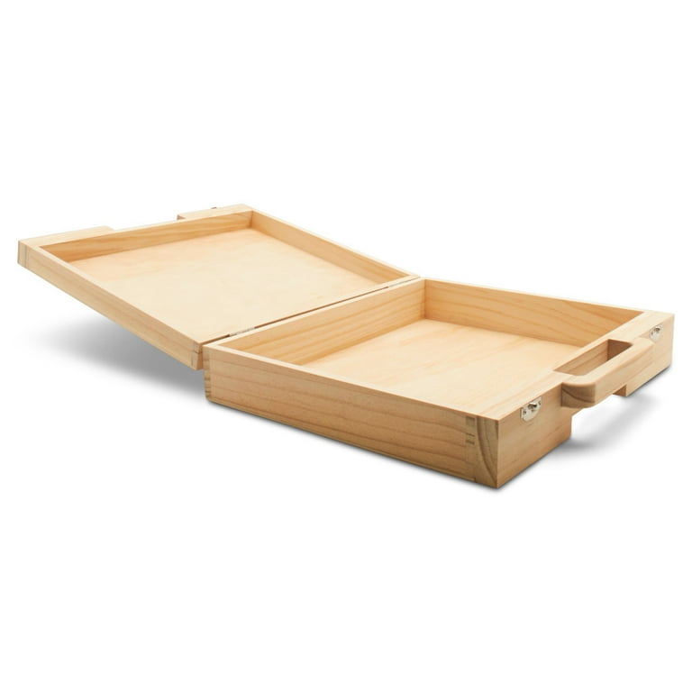Unfinished wood outlet memory box