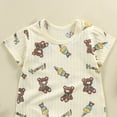 thumbnail image 5 of Baby Boys Girls Bubble Romper T-Shirt Outfits Short Sleeve Bodysuit Organic Cotton 6-12 Months 12-24 Months 2t 3t 4t 5t 6t 7t 8t 9t Children 12-18 Months, 5 of 6
