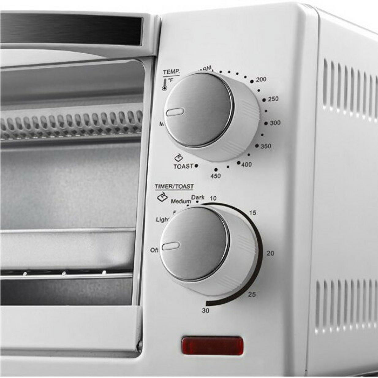  BLACK+DECKER 4-Slice Toaster Oven, White, TRO420: Home