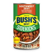 Bush's Sidekicks Southwest Zest Pinto Beans, Canned Beans, 15 oz Can
