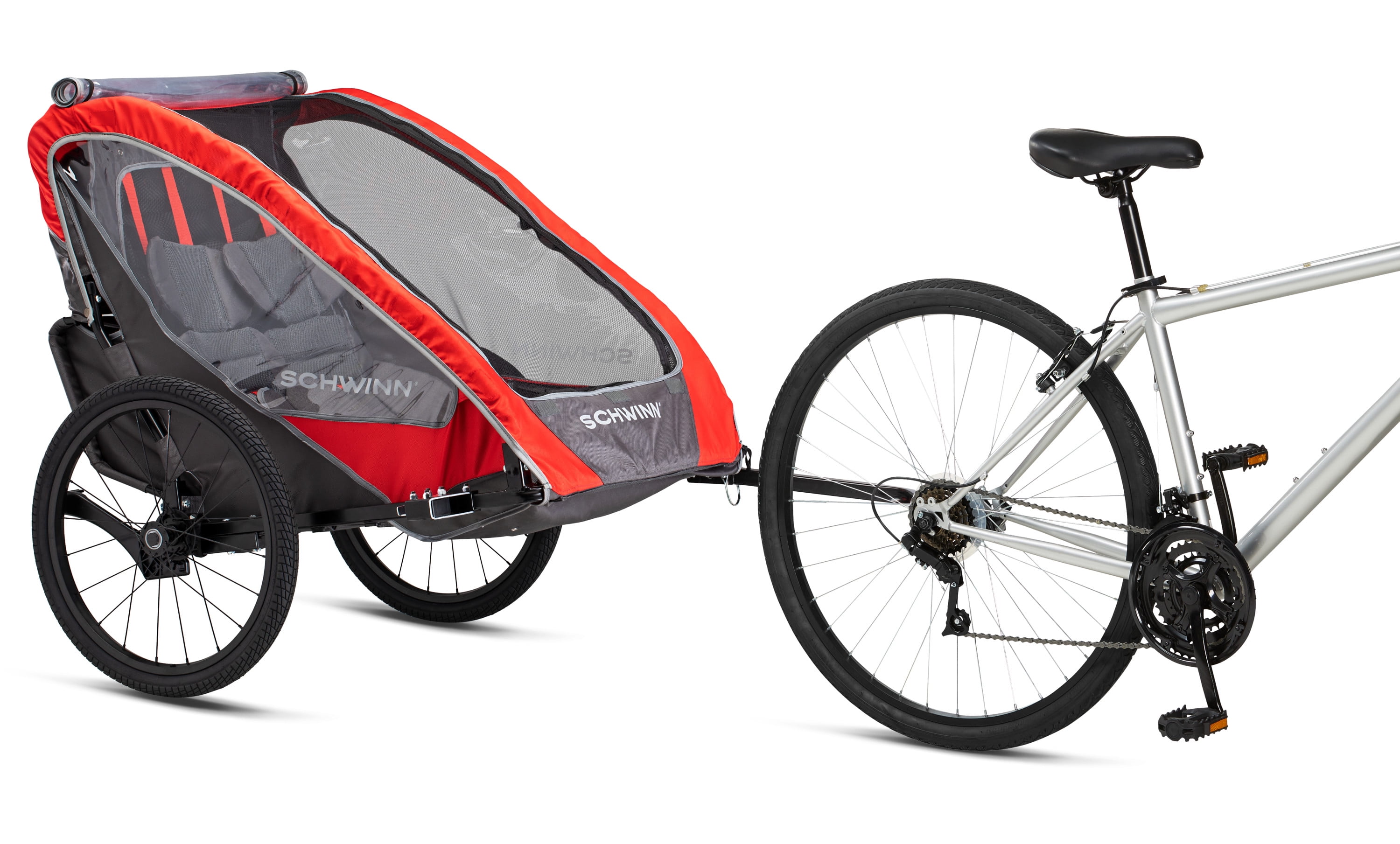 Schwinn echo double bike trailer sale