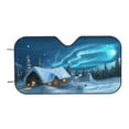 thumbnail image 7 of Balery Mountain Cottage In Snow Windshield Sun Shade, Car Front Window Sunshade Cover ,Automotive Interior Portected Blocks Uv Rays For Car Pickup Truck Suv Accessories- Small, 7 of 7