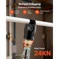 thumbnail image 3 of VEVOR Cordless Mini Press Tool, 18V Electric Pipe Crimping Tool for 1/2", 3/4", 1" PEX Pipe Copper Rings, PEX Press Tool Kit with 2pcs Battery, Fast Charger & Carrying Case - Meet ASTM F1807 Standard, 3 of 9