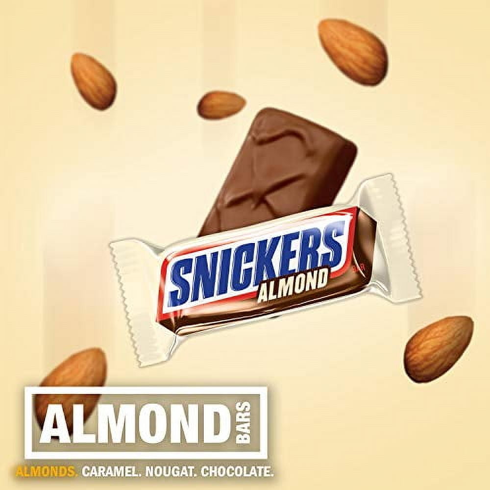 Almond Fun Size Chocolate Candy Bars 10.23-Ounce Bag (Pack of 6)