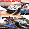 thumbnail image 4 of ATJIA RC Drift Car 1:24 Scale 2.4GHz 30KM/H 4WD High Speed Remote Control Vehicle with LED Light Drifting Tires Racing Sport Toy Cars, 4 of 13