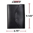 thumbnail image 3 of Case-it Tycoon Mini Padfolio Portfolio with Letter Size Writing Pad, Tri Fold Snap Closure, Black (Pad-37-MI), 3 of 10