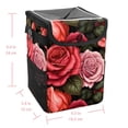 thumbnail image 5 of Rose Foldable Car Trash Bin Mini Trash Can with Lid, Leak-proof, Hanging Storage Bag - Car Garbage Can, 5 of 6