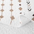 thumbnail image 5 of Erosebridal Boho Aztec Arrow Quilt King for Women Men, Modern Tribal Abstract King Coverlet Set, 3 Pieces, 5 of 7