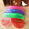 thumbnail image 3 of Paquete de 20 gafas LED, 6 colores, gafas con luz, persianas, barras luminosas, gafas de sol LED para fiesta, para niños y adultos, que brillan en la oscuridad, regalos de fiesta, juguetes, 3 of 3