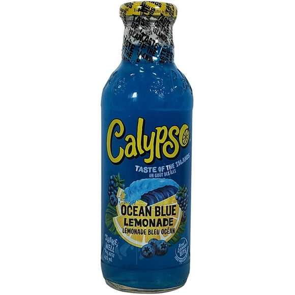 Calypso Lemonade Ocean Blue Bottles, 473ml Pack of 12