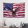 thumbnail image 2 of Xecao USA Eagle with Spread Wings Print Tapestry, Wall Hanging Room Funny Decor, Backdrop Room Decor for Bedroom Living Room dormitory, 2 of 8