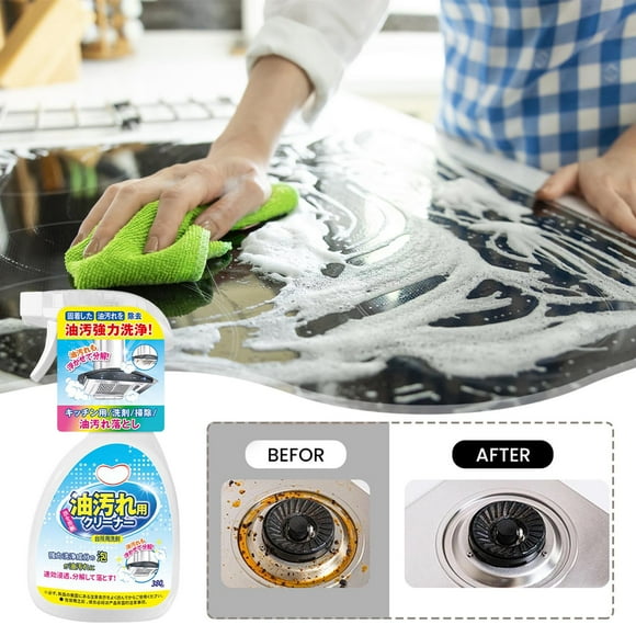 YFKFYTG Household Cleaners,Kitchen Grease Cleaning Agent Heavy Grease Cleaning Agent Strong Decontamination Foam Range Hood Cleaning Agent Oil Fume Cleaning Agent 380ml