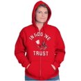 thumbnail image 3 of Arkansas in Hog We Trust Funny AR Unisex Fleece Graphic Zip Up Hoodie Brisco Brands 2X, 3 of 5