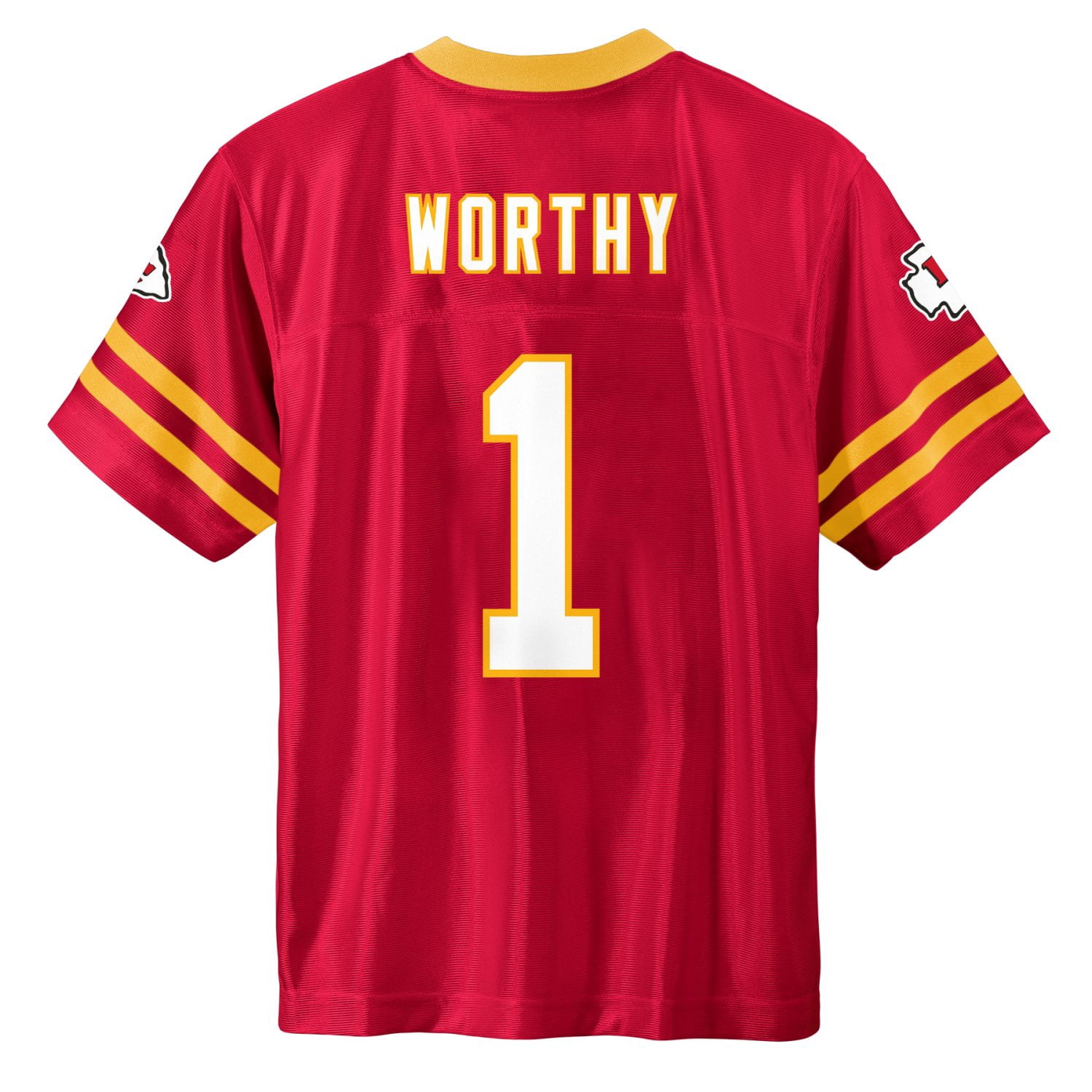 NFL KANSAS CITY CHIEFS Boys Jersey Game Day Fan Apparel -Worthy