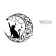 thumbnail image 5 of Escultura de gato de metal para pared con decoración de y bandeja de tocador rectangular nórdica, organizador para comedor, oficina, hogar, dormi, 5 of 8