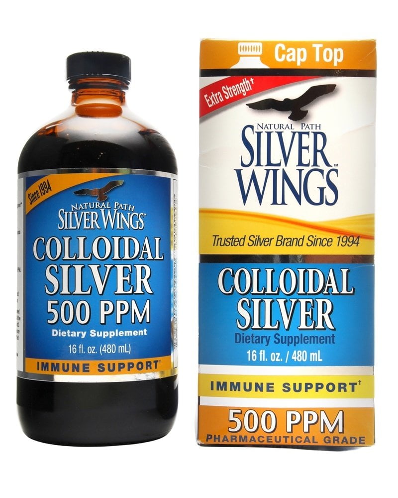 Natural Path Silver Wings Colloidal Silver 500 Ppm 16 fl. oz.