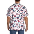 thumbnail image 3 of Fotbe Happy Columbus Day Camisa Estampada de Manga Corta para Hombre, Casual de Verano, Estilo Playero, Sin Arrugas-4X-Large, 3 of 5