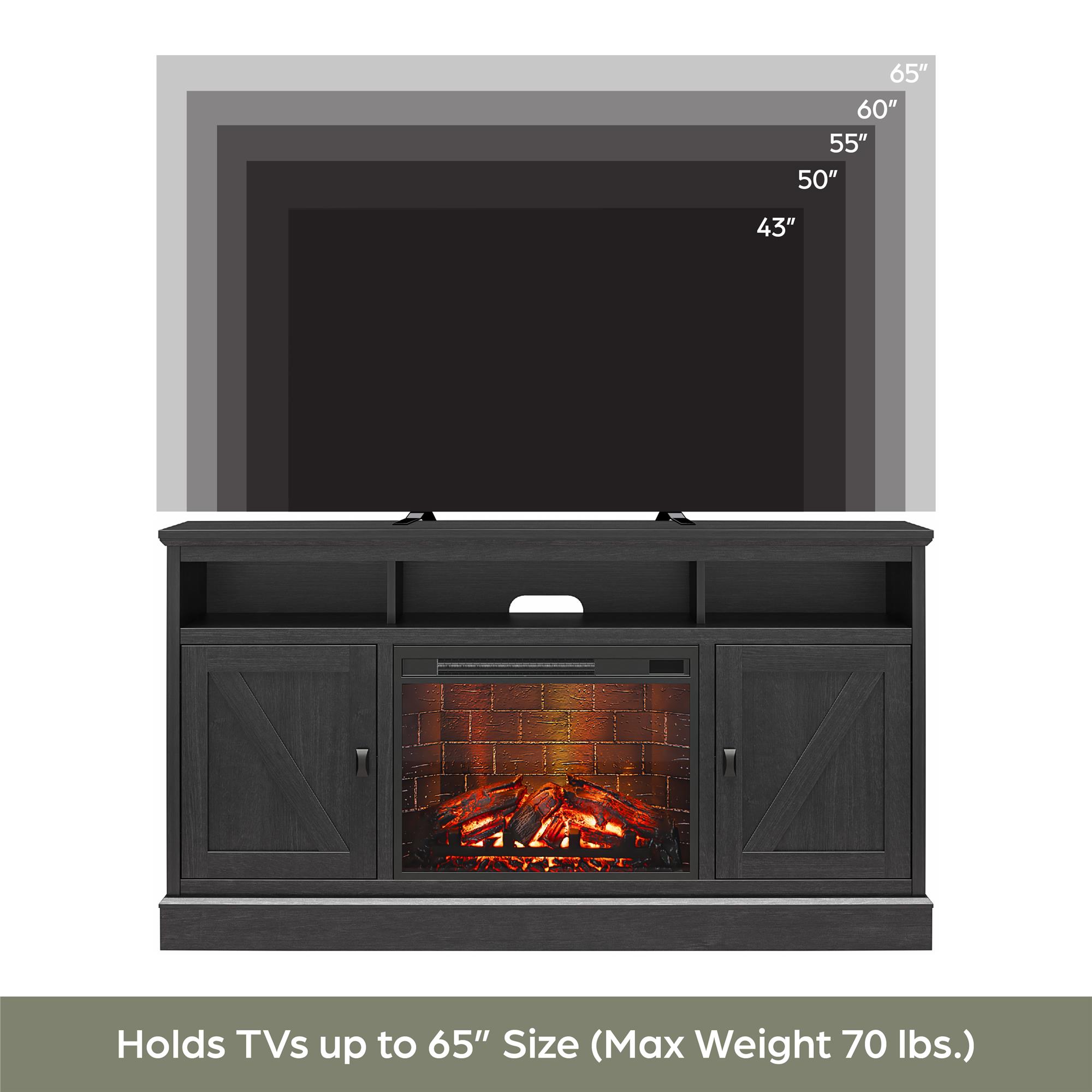 Ameriwood Home Ashton Lane Electric Fireplace TV Stand 65" photo 8