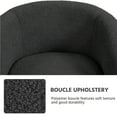 thumbnail image 3 of Topeakmart Modern Upholstered Boucle Accent Club Chair for Living Room, Dark Gray, 3 of 8