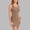 Khaki, variant on Women's Tennis Tanks Women's Dress Summer Tennis Tank Dress Ribbed Crew Neck Sleeveless Basic Bodycon Dresses Green XL