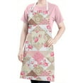 thumbnail image 5 of Pioneer Flower Floral Print Pattern Apron-Garden Aprons for Women with Pockets-Cotton Linen Waterproof Kitchen Cooking Gardening Aprons Adjustable for Kitchen,Cooking,BBQ and Salon 33x27 Inch, 5 of 7