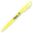 thumbnail image 2 of Sharpie Pocket Highlighter, Chisel Tip Florescent Yellow, 6 Pens Per Order 27084, 2 of 4