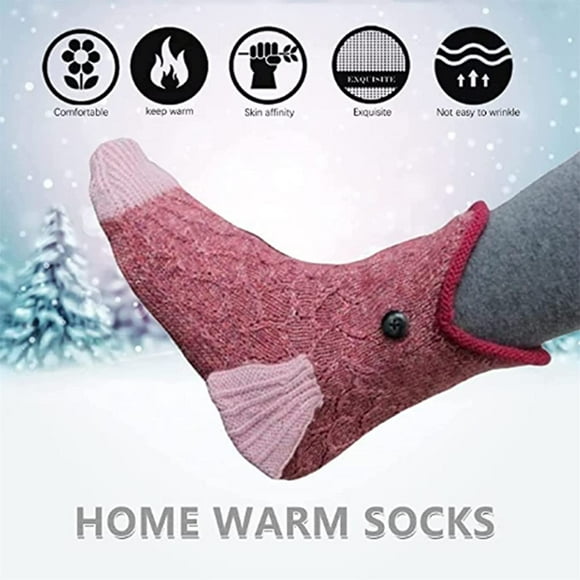 Calcetines de punto HUOGUO con dibujos animados con forma de cocodrilo, regalo de Navidad