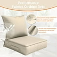 thumbnail image 5 of Pakunoda Outdoor Deep Seat Cushion Set for Patio Furniture, Waterproof & Fade Resistant, 24" L X 24" W X 5" H, Cream, 5 of 6