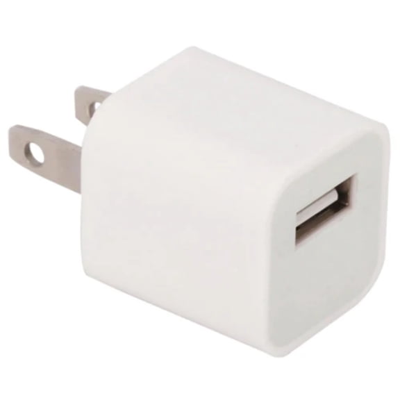 Batteries N Accessories BNA-WB-USBHW USB AC Power Adapter Charger - USA Home plug to USB Type-A, White
