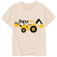 thumbnail image 3 of Toimothcn T-Shirts pour Filles à Manches Courtes, Décontractés, avec Lettres « Grand Frère » Imprimées, T-Shirts pour Filles à Col Rond, Doux, Coupe Ample, Haut d'Été, Convient au Port Quotidien, 3 of 3