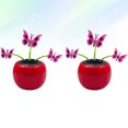 thumbnail image 4 of MasteelfCA 2pcs Design Car Ornament Creative Solar Powered Car Interior Decor Swing Gift ABS Desktop Ornament, 4 of 7