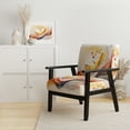 thumbnail image 2 of Designart "Warm Minimalist Waves " Upholstered Modern & Contemporary Accent Chair and Modern & Contemporary Arm Chair - Multiple Color & Pattern, 2 of 7