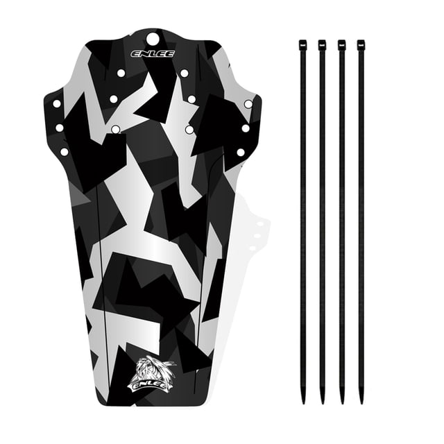 1pc Bike Mountain Road Bike Mud Guard Front and Rear Compatible Cycling Mudguard with Fixing Straps Bike Accessories