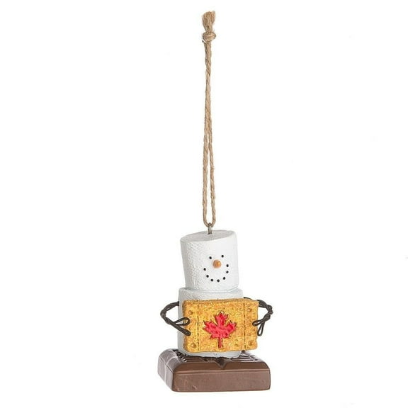 Smores Snowman CANADA Maple Leaf Christmas Ornament, by Midwest CBK