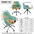 thumbnail image 7 of Whosucclay Boho Mandala Floral Print Swivel Armrest Curved Back Cover, Spandex Office Desk Chair Covers, Removable Stretch Wingback Dining Chair Cover Protector, for Vanity Living Room, 7 of 7