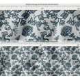 thumbnail image 6 of Printed Cotton Canvas Fabric by Soimoi | Floral Pattern - Blue | 56 Inch Wide | Sold By 10 Yard | Heavy Duty Craft & Upholstery Fabric, 6 of 7