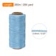 thumbnail image 2 of Hilo encerado Uxcell, 284 yardas 0.8mm 150D hilo plano encerado de poliéster para costura de cuero, tejido a mano, encuadernación de libros, decoración del hogar, azul claro, 2 of 6