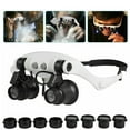 thumbnail image 2 of Clearance Under 8$, Kaireo Led Helmet Magnifier, Office&Craft&Stationery, Office Cabinet, Magnifying Glasses for Close Work Led Head Magnifier Hands Headband with Light Interchangeable, 2 of 5