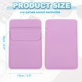 thumbnail image 2 of Uxcell 2 Paquete Protector de Bolsillo de Cuero, Protector de Bolígrafos Multiusos, Organizador de Bolsas para Camisas y Batas de Laboratorio, Violeta, 2 of 7