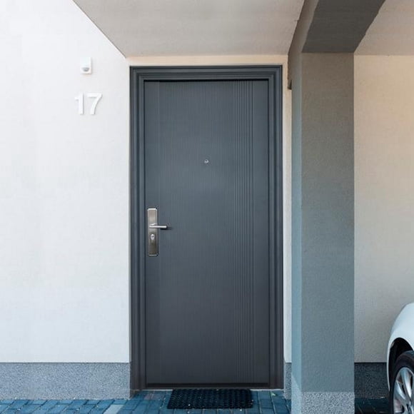 puerta de seguridad basic 8p gris derecha 96 x 213 cm